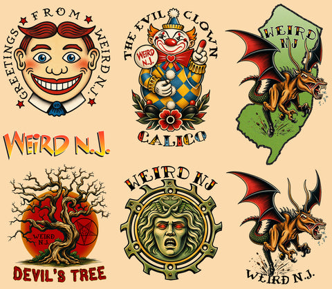 Weird NJ Temporary Tattoos