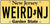 WNJ License Plate Bumper Sticker