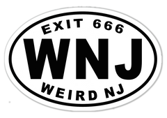 WNJ Exit 666 Car Magnet
