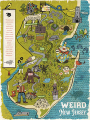The Weird NJ State Poster NOW 20% OFF!
